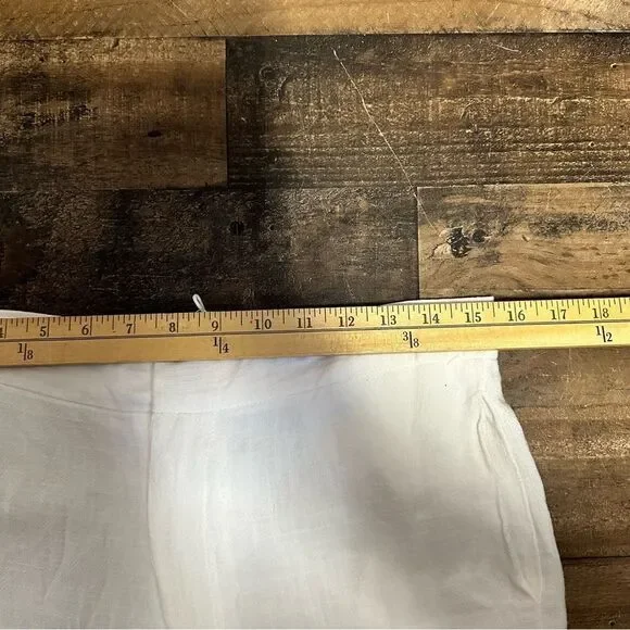 Princess Polly White Simona Linen Pants Sz 10 US NWT - Picture 3 of 13